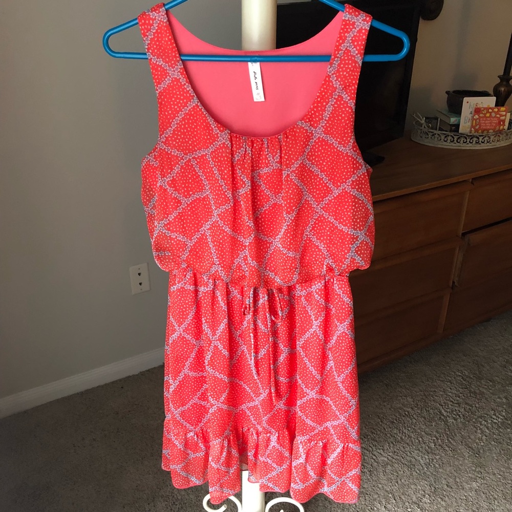 Red and Purple Summer Dress
